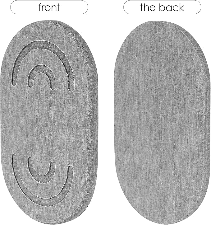 Adorila 2 Pack Diatomite Soap Dish, Water Absorbent Soap Bar Holder Mat, Self-Dry Soap Saver Container for Bathroom (Grey)