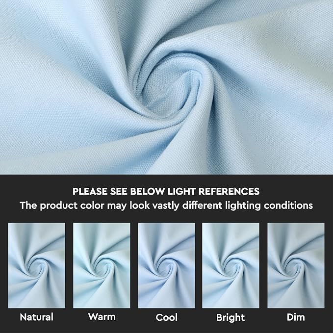 Encasa XO Throw Pillow Covers 24x24 in Set of 2 Ice Blue | No Inserts | Cotton Pillow Covers for Living Room, Bed, Sofa, Couch | Decorative Cushion Covers with Improved Zipper