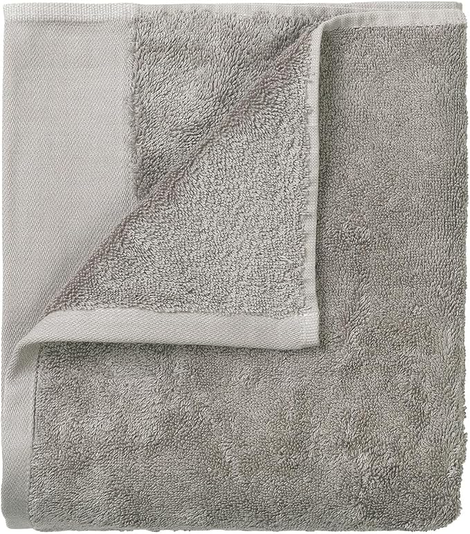 Blomus Riva Organic Terry Cloth Hand Towel - Satellite (Taupe) - Set of 2-30x50cm / 12x20in