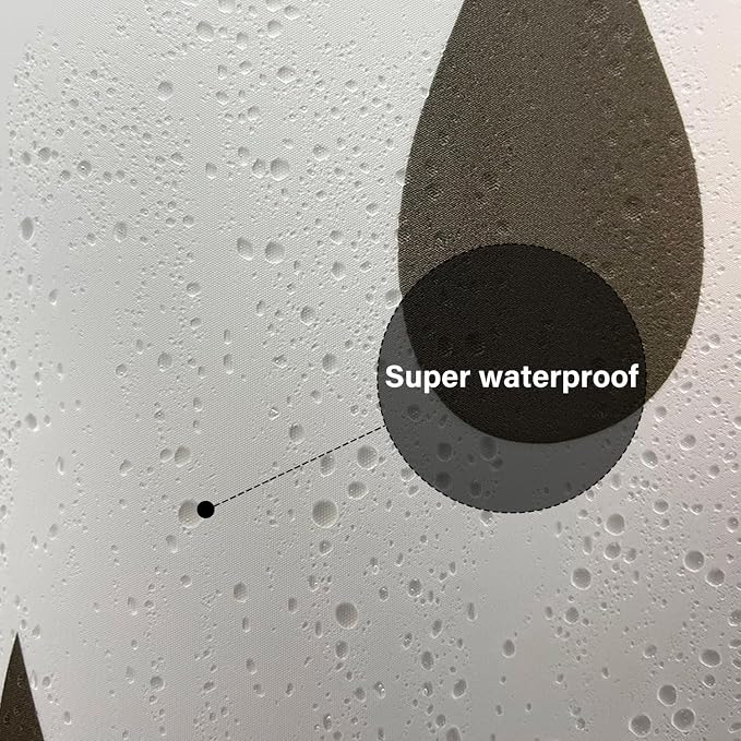 Plastic Shower Liner - Premium EVA 6G Shower Curtain Liner with Rustproof Grommets and 3 Weighted Magnets, Waterproof Shower Curtains for Bathroom (Droplet, 72" x 72")