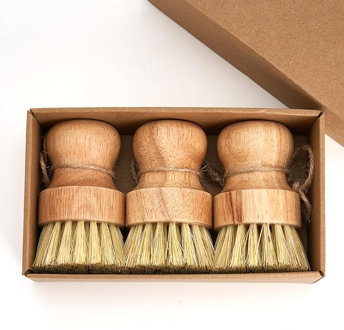 Diahom Soap Dispenser and Bamboo Dish Brush