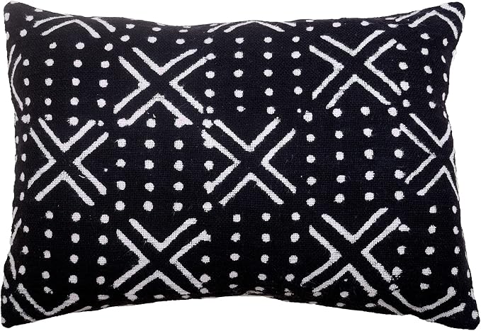 Trade Star Handmade Lumbar Pillow Case Boho Cushion Cover 100% Cotton Pillow Cover for Bedroom Throw Pillow Cases Farmhouse Decorative Tribal Beautiful Indain Cushion Cover (12x18 Inches)