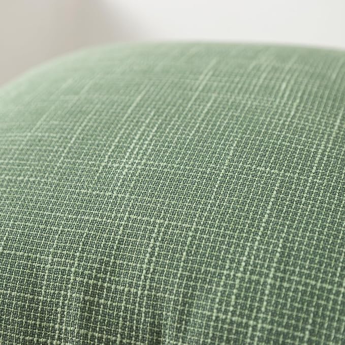 Kevin Textile Set of 2 Sage Green Pillow Covers 20 x 20 Inch Spring Farmhouse Boho Decorative Throw Pillow Covers Linen Cushion Covers for Sofa Couch Décor