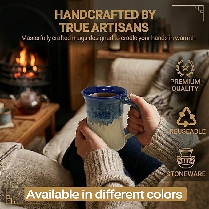 Clay in Motion Large Mug (Cobalt Canyon)