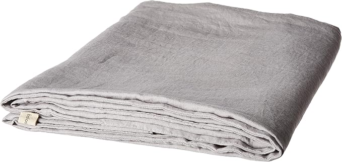 Baloo 100% French Linen Duvet Cover for Weighted Blanket (Dove Grey - 42"x72" - Throw Size) | Cooling, Soft & Durable | Certified European Flax®