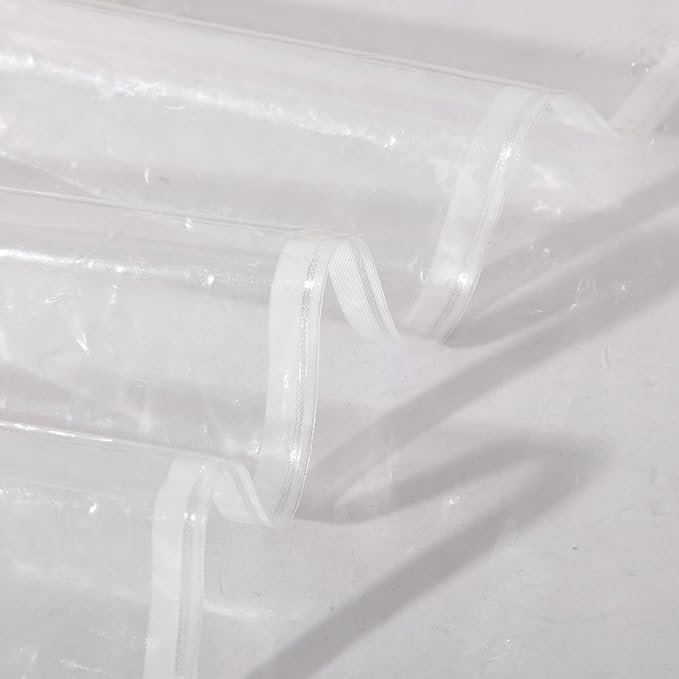 Ghooss PEVA 4G Shower Curtain Liner (Pack of 2),Bathroom Liner,72 Inch by 72 Inch - Clear
