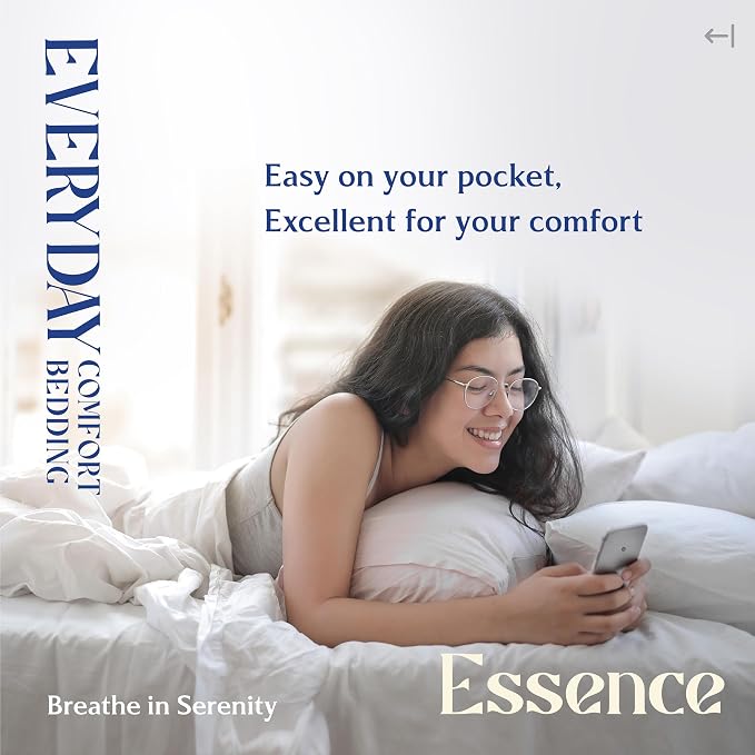 Mayfair Linen 100% Organic Cotton Printed Sheets Queen Size - Percale Weave Cotton Queen Size Sheet Set (4 PC, Navy Polka Dot), Soft & Crisp, GOTS Certified, Cooling Sheets, 16" Deep Pocket