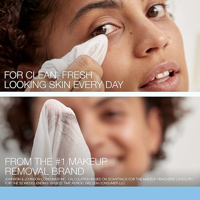 Neutrogena Makeup Remover Wipes, 25 ct, Pack of 2 | 100% Plant-Based Cloth | Gentle | Soap & Alcohol-Free | Removes Waterproof Mascara