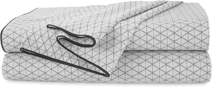 Martex EcoPure King Size Sheet Set, Grey | 100% Organic Cotton, Comfort Washed, Cooling, Deep Pocket, GOTS Certified
