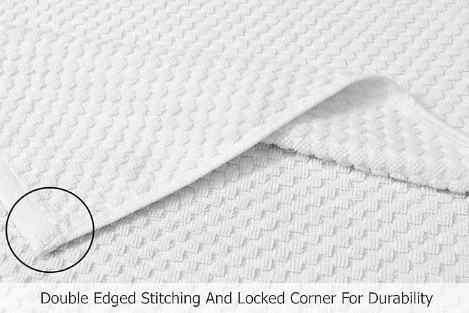 COTTON CRAFT Hooded Bath Towel – 2 Pack Oversized 35x70 Waffle Weave Towel with Hood for Adults - 100% Ringspun Cotton Pool Bath Sheet Wrap with Hood - Soft Super Absorbent Quick Dry – 450 GSM – White