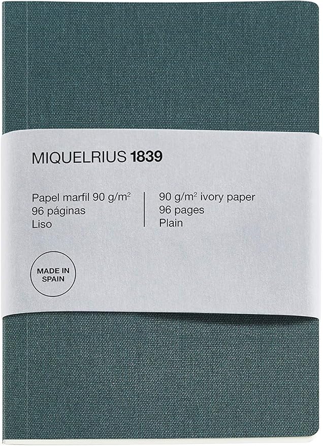 Miquel Rius A5 Recycled Paper Notebook 148x210mm 96 Pages 90gsm Ivory
