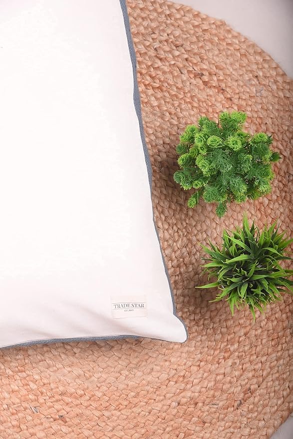 Trade Star 100% Cotton Pillow Cover 100% Cotton Pillow Cover Handmade Throw Pillow Case Back Rest Pillow Cases xHandloomed Decorative Cushion Oblong (Dark Grey Phoenix,14X36 Inch)
