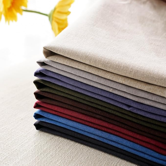 Jeanerlor Solid Cotton Linen Decoration Throw Pillow Cover Dark Grey Cushion Case vhc Pillow Cover Decorative Waist Pillowcase for Couch/Bed/Chair 18"x18" 2 pack
