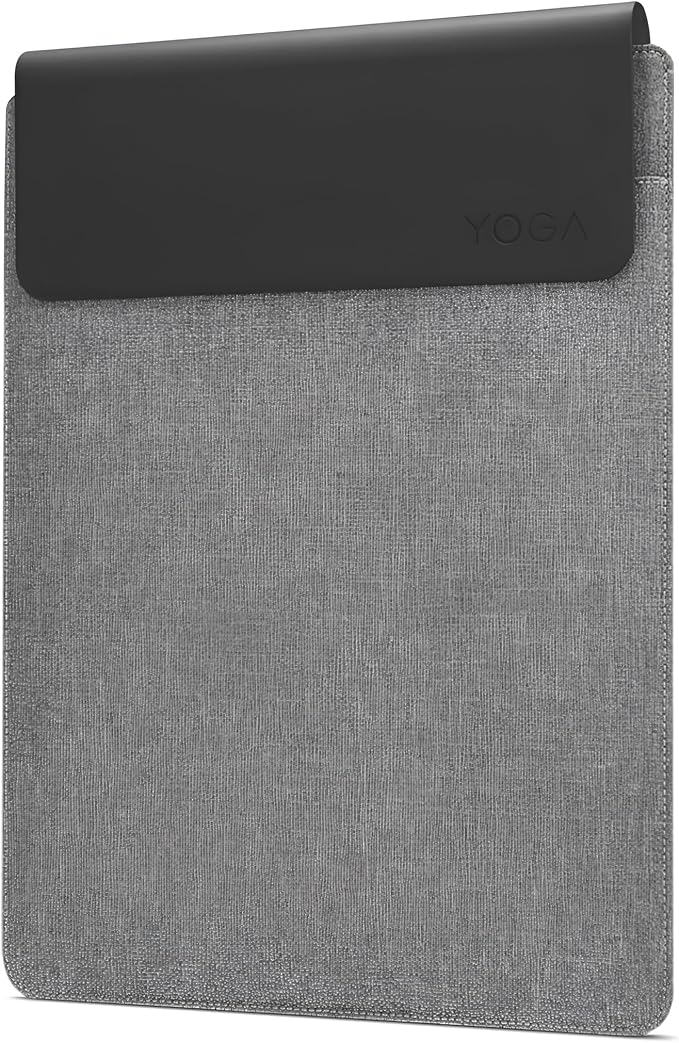 Lenovo Slim Laptop Sleeve 14 Inch Notebook/Tablet - Compatible with MacBook Air/Pro - Eco-Friendly Lightweight Case with Accessory Pocket & Magnetic Closure - Grey