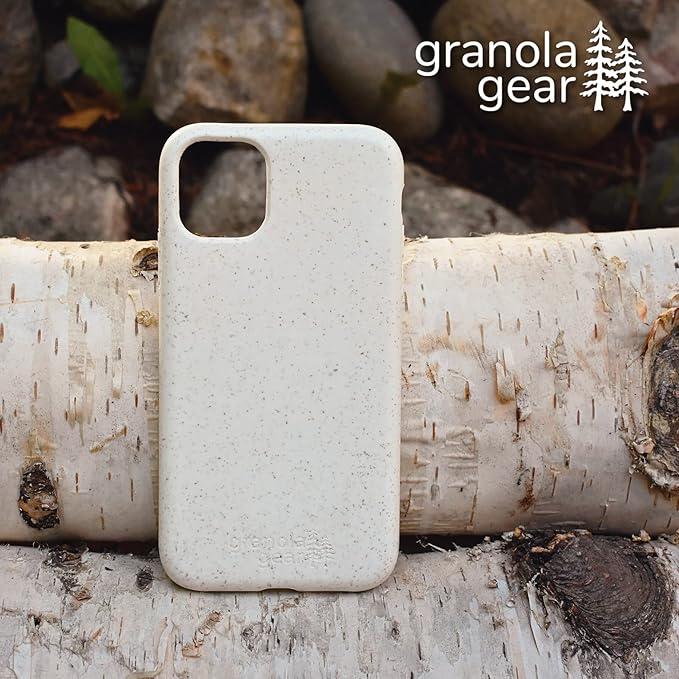 Eco by GranolaGear - Eco-Friendly Phone Case for iPhone XR - Biodegradable, Compostable, Plastic-Free, Made from Plants - Alpine Snow