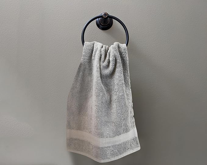 100% Organic Cotton Towels 650 GSM Plush Feather Touch Quick Dry Hand Towel, Pack of 6 GOTS Certified, Oeko-Tex Green Certified, Organic Cotton Hand Towel, 20"X30"