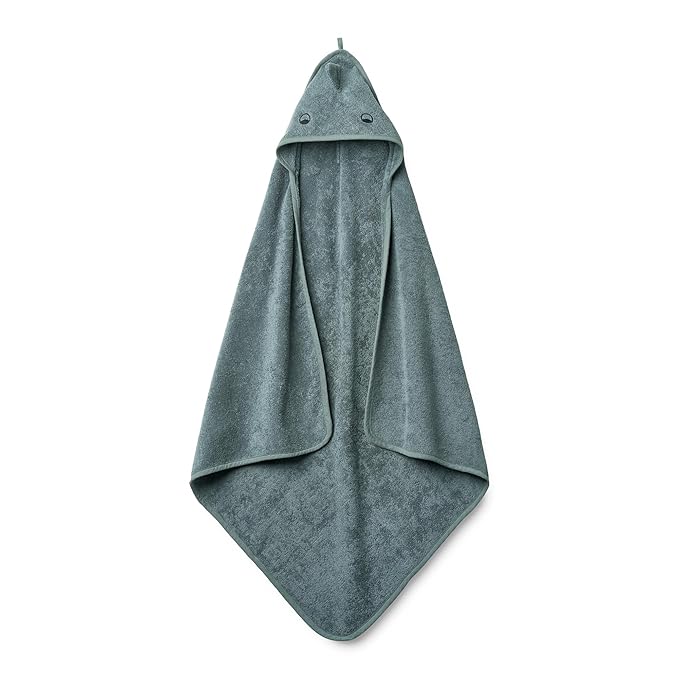 Hooded Baby Towel – 100% Organic Cotton Baby Bath Towels – Baby Boy Newborn Essentials - Super-Soft and Absorbent. (Dino - Tradewins)
