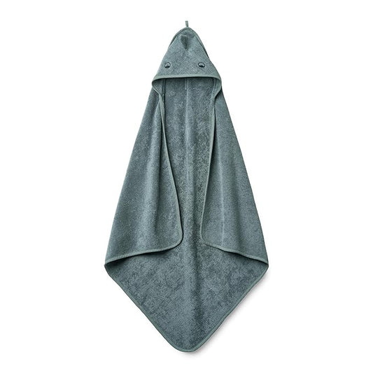 Hooded Baby Towel – 100% Organic Cotton Baby Bath Towels – Baby Boy Newborn Essentials - Super-Soft and Absorbent. (Dino - Tradewins)