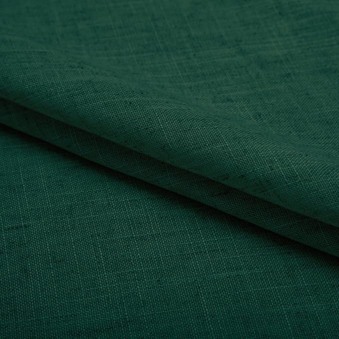 Pitalk Christmas Green Curtains 84 Inches Long for Living Room 2 Panels Set Grommet Semi Sheer Linen Light Filtering Moody Emerald Dark Green Boho Curtains Drapes for Bedroom Dining Room 52x84 Length