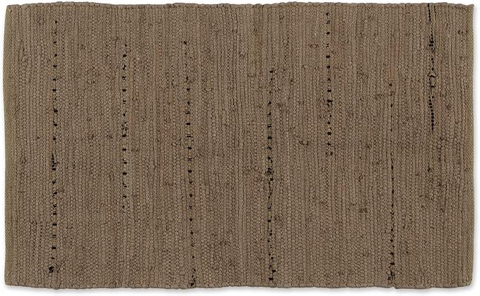 DII Chindi Home Collection Handwoven Multicolor Area Rag Rug, 20x31.5, Stone