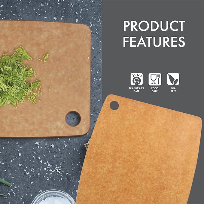 Dexas Natural Fiber Dishwasher Safe Composite Cutting Board, 17.25" x 12.75"