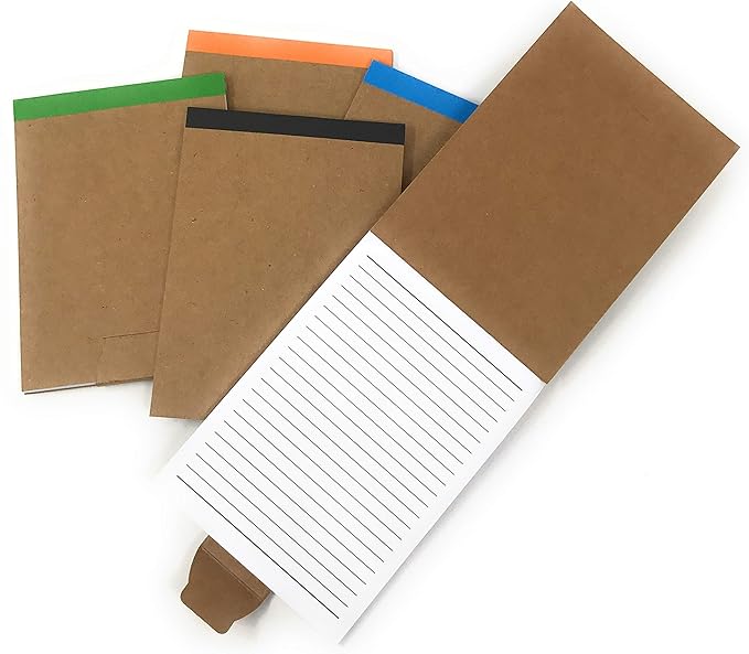 Funiverse 20 Bulk Fold Over Notepad Notebook Assortment - Made From 80% Post Consumer Recycled Paper …