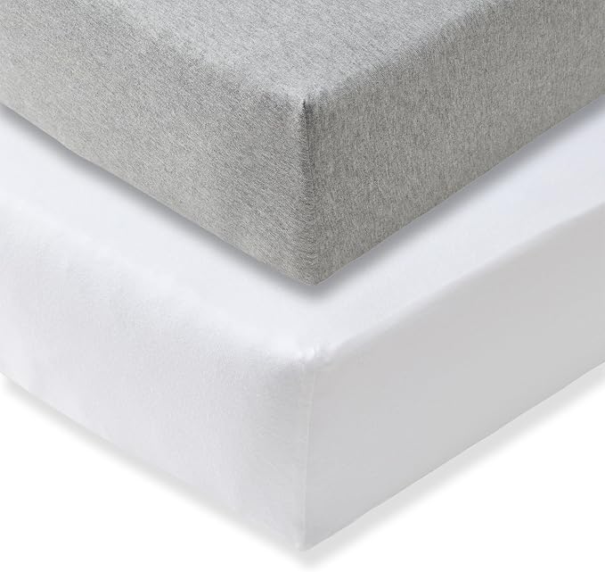 Burt's Bees Baby Organic Cotton Fitted Crib Sheet, Breathable Baby Bedding, Infant and Toddler Bed Sheet for Boys and Girls