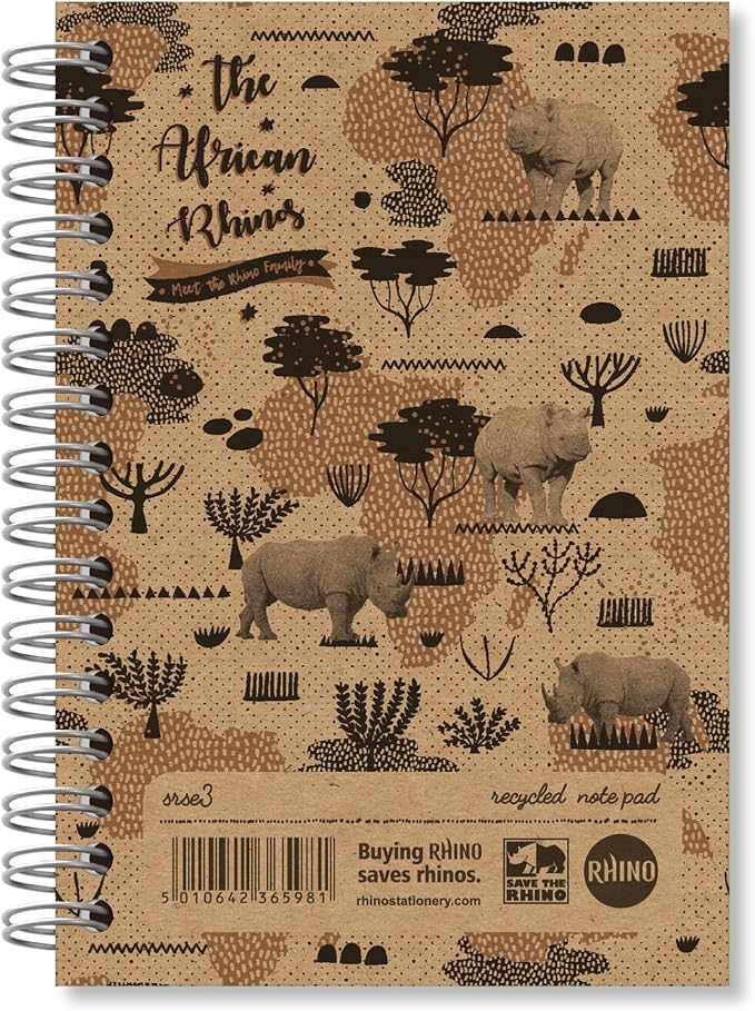 Rhino SRSE3-6 A6 Recycled Save the Notebook