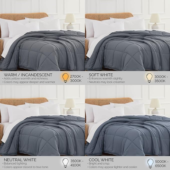 Southshore Fine Living, Inc. Twin XL Comforter for Dorm Room Bedding Duvet Insert, Soft and Cozy, Machine Washable Twin XL Bedding, Down Alternative Comforter Only, Slate Blue Comforters for Dorm Room