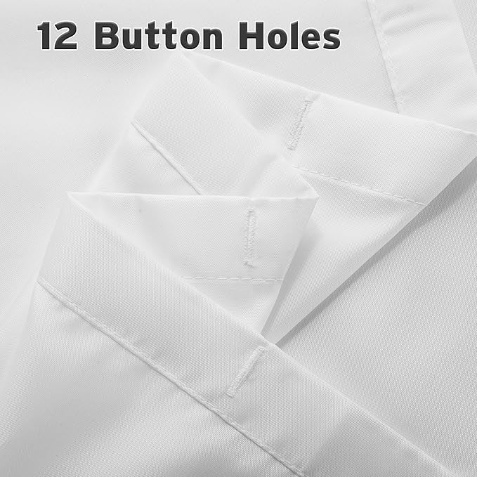 Titanker Waterproof Fabric Shower Curtain Liner Washable, 72x76 Inches, Cloth Shower Liner with Magnets, White Shower Liner Soft Fabric, Lightweight Shower Curtain Liner