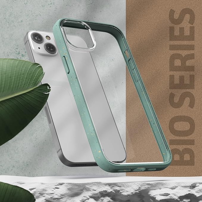 ENCASED Planet Eco Case, Designed for iPhone 14 - Earth Friendly 100% Biodegradable Compostable Bio Case and Packaging (Sage Green)