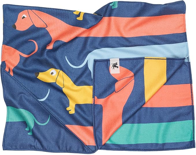 Dock & Bay Pet Towel - Super Absorbent & Quick Drying Dog Towels with Bag - 100% Recycled - Go Long, Medium (90x50cm, 35x19)