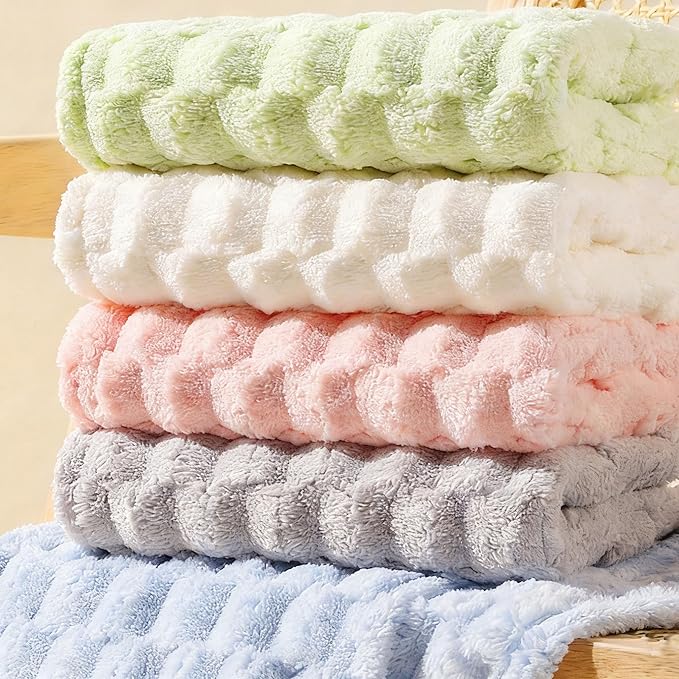 Hair Dry Tower Turban Wrap Made of Microfiber, Swiftly Drying Towels for Women, Soft Airy Quick Dry Turban for Curly & Long Hair‌，Soft Lightweight Fast Dry (Style2 Blue Gray)