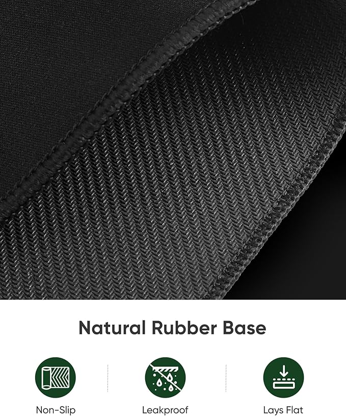 ALOANES Large Gaming Mouse Pad with Non-Slip Rubber Base,Stitched Edge,Desk mat for Laptop,Computer & PC, Wristing Pad for Gamer,Office & Home,Classic Black XXL 15.74''x35.43''x0.12''