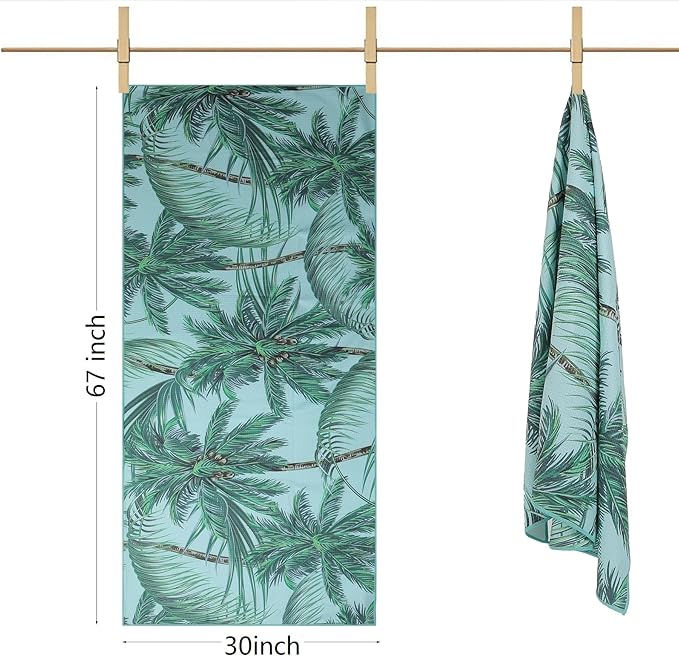 Microfiber Waffle Beach Towels,Ultra Soft and Sand Free Beach Essentials,High Absorbent Pool Towels,Quick Dry Light Weight Oversized Large Towels for Travel Camping Beach Accessories