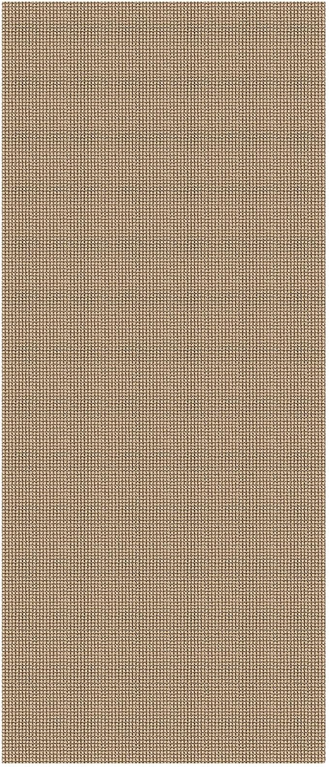 EARTHALL Woven Runner Rug 3x7 Ft Washable Runners for Hallways Wide Non Slip Rubber Backed Kitchen Runner Braided Indoor Floor Carpet for Entryway, Hallway, Kitchen, Bedroom, Orange/Tan/Brown