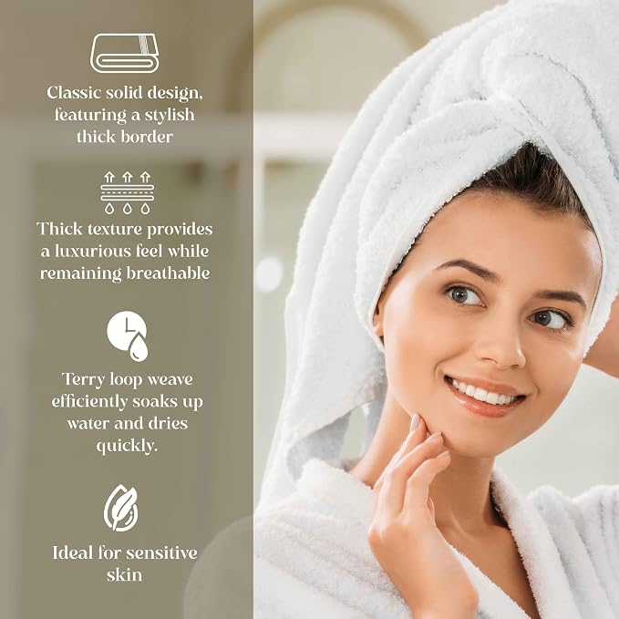 Superior 100% Organic Cotton Bath Towel Set of 3, Daily Use for Bathroom, Guest Bath, Quick Dry, Spa, Resort Towels, Absorbent, Home Essentials, 3-Piece Bath Towels, Oregon Collection, Navy Blue