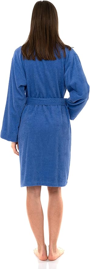 TowelSelections Women’s Robe, 100% Cotton Short Terry Shawl Bathrobe