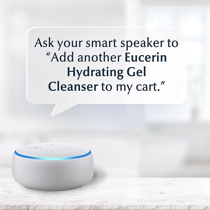 Eucerin Face Gentle Cleansing Hydrating Cleansing Gel,Daily Face Wash and Makeup Remover with Hyaluronic Acid,13.5 Fl Oz Bottle,(Pack of 2)