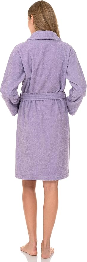 TowelSelections Women’s Robe, 100% Cotton Short Terry Shawl Bathrobe