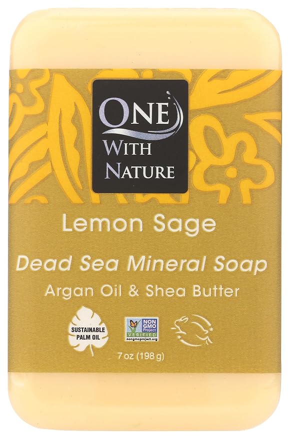 One With Nature Lemon Sage Bar Soap, 7 OZ