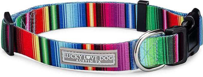 Lucky Love Dog - Adjustable Dog Collar with Easy Click Buckle for Large Dogs, Durable, & Comfortable for Male & Female Dogs, Pet Collar for Puppies & Adult Ones - Nacho, Large
