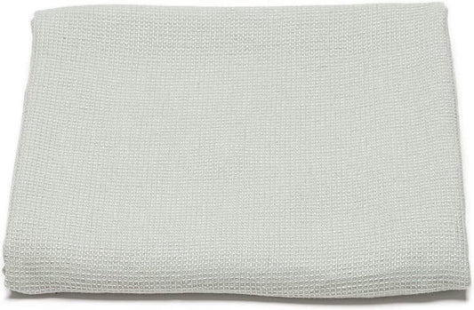 LinenMe Linen Waffle Bath Towel Sea Foam, 39 x 63