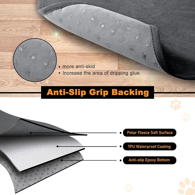 Dog Pee Pad Washable 82x120 Extra Large,Absorb Reusable Whelping Pads, Non-Slip Puppy Training Pads, Waterproof Floor Mat for Potty Training, Playpen,Incontinence,Housebreaking,Bed