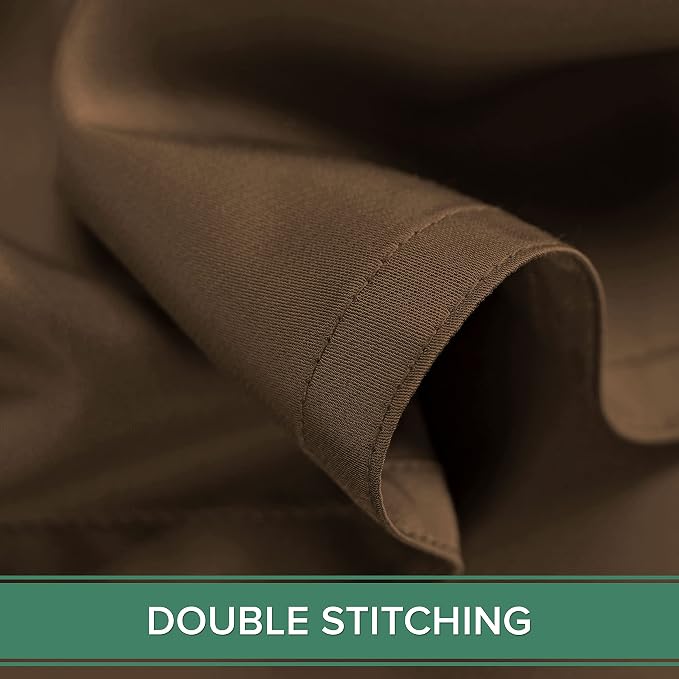 Pure Bamboo California King Sheets, Genuine 100% Organic Viscose Derived from Bamboo Bed Sheet Set, Soft & Cooling, Double Stitching, 2 Year Quality Promise (California King, Coconut Husk)