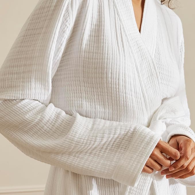 BOLL & BRANCH Dream Robe - 100% Organic Cotton - Ultra Soft, Lightweight, Breathable, and Pre Shrunk - Unisex