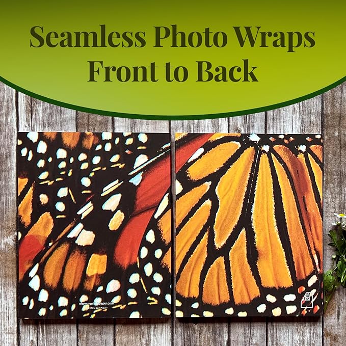 Photoreal Journal, 100% Recycled, Monarch Butterfly, 9.75" x 7.75", 192 Pages Lined, Perfect Bound, FSC Certified, Made in USA