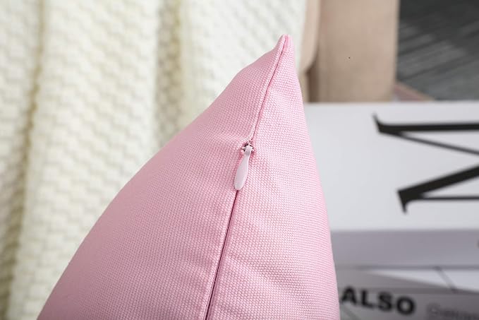 TangDepot 100% Cotton Solid Throw Pillow Cover 28x28 Sky Blue | 100% cotton, same-color zip, machine wash & air dry. For living room, bedroom, office, car. 42 colors, 459 sizes. Cover only.