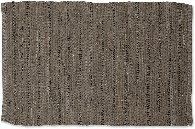 DII Chindi Home Collection Handwoven Multicolor Area Rag Rug, 20x31.5, Brown
