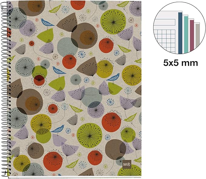 Miquelrius 2459 – Bloc Notes, A4 120, ecobirds Recycled